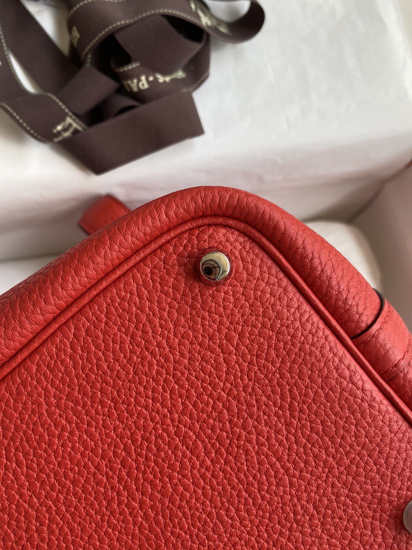 Hermes Picotin Lock 22 Bag In Red Clemence Leather